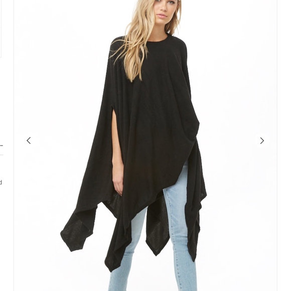 Cherish Sweaters - 🔥Charcoal Gray Knit Poncho Pullover Top Sweater